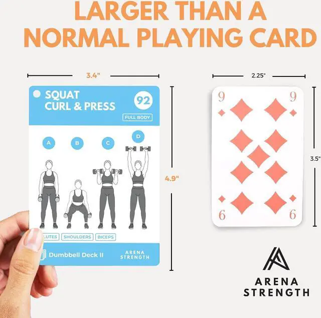 Alt view image 5 of 7 - Arena Strength Workout Cards - Instructional Fitness Deck for Booty Band Workouts, Beginner Fitness Guide for Resistance Band Training Exercises at Home. includes Workout Routines.