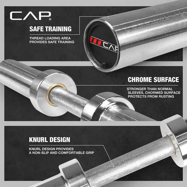 Alt view image 4 of 7 - CAP Barbell Olympic Dumbbell Handles | Multiple options