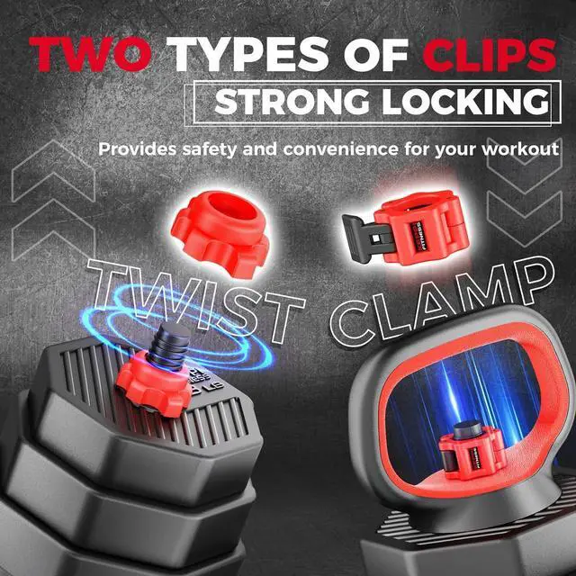 Alt view image 6 of 7 - KeppiFitness Adjustable Dumbbell Set, 30/50/70/90 lb Weight Set with Connector Bar, 4 in 1 Workout Gear with Dumbbell, Kettlebell, Barbell, Push up Handle for Home Gym Fitness Exercise