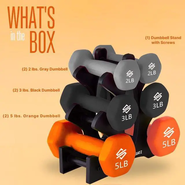 Alt view image 2 of 6 - SQUATZ Weights Set