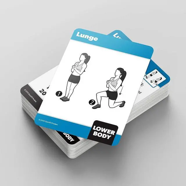 Alt view image 3 of 7 - 2 Pack - Bodyweight & Dumbbell Fitness Workout Cards - Over 100 Exercises