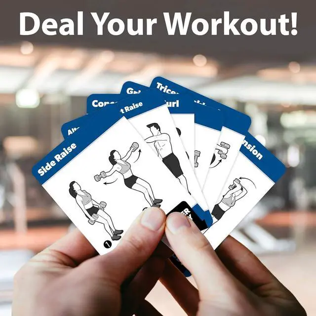 Alt view image 4 of 7 - 2 Pack - Bodyweight & Dumbbell Fitness Workout Cards - Over 100 Exercises