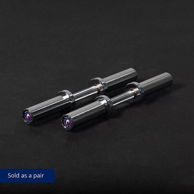 Alt view image 4 of 7 - Titan Fitness Pair 20in Loadable Olympic Dumbbell Bars, 400 LB Capacity Each, Knurled Handles for Home Gym Strength Training