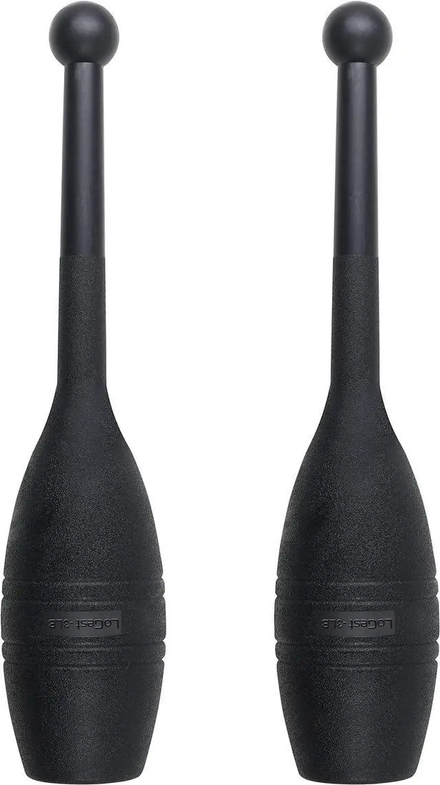 Main image of Logest Mace Exercise Club - Heavy Duty Plastic Indian Clubs Available in 1 LB and 2 LB Set 3LB Set 4LB Set of 2 Perfect for Strength Training Rehabilitation Improves Grip Full Body Workout Mace Clubs