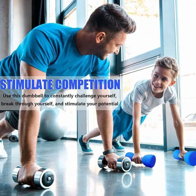 Alt view image 4 of 6 - Kids Weight Set - A Pair of 2 Dumbbells for Toddler Childrens Exercise - Foam Dumbbell 1.5lbs Weights Workout Equipment