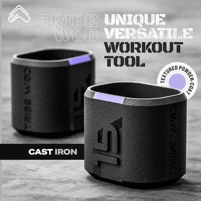 Alt view image 3 of 7 - Tribe WOD Dark Elf Hybrid Dumbells 10-35lb - Cross Training Workout Equipment for Muscle Building and Mobility, Cardio Fitness, Weights for Women & Men (Pack of 1)