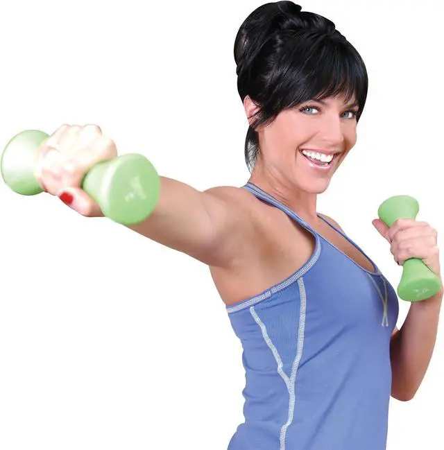 Alt view image 5 of 7 - Tone Fitness set includes 3 PAIRS of DUMBBELLS