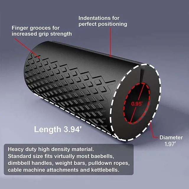 Alt view image 2 of 7 - Barbell Grips,Dumbbell Grips for Hands Anti-Slip Barbell Grips for Dumbbell Adapter Barbell and Dumbbell Fat Bar Grip for Weightlifting Superior Barbell Handle Grip& Fat Bar Training