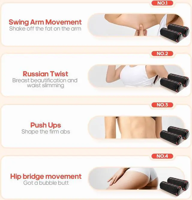 Alt view image 7 of 7 - Hand Weights for Walking, 2.2 lbs Dumbbells Set of 2 with Anti-Slip Foam Padding, Soft Grip Jogging Handweights for Fitness Training, Cardio Dumbbells 1kg/2.2lbs each