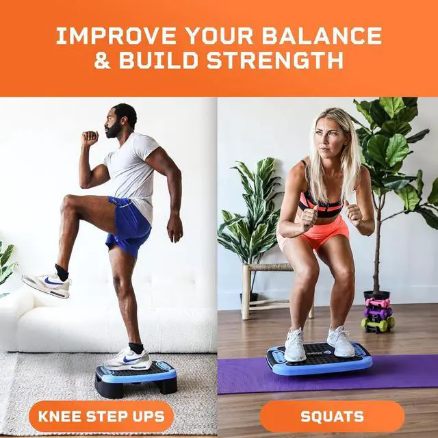 Alt view image 5 of 6 - Lifepro 4-In-1 Aerobic Balance Board and Step Up Exercise Platform - Adjustable Multifunctional Balance Board Slant Board, Steppers for Exercise - Home Workout Non Slip Stepper Platform For Balance