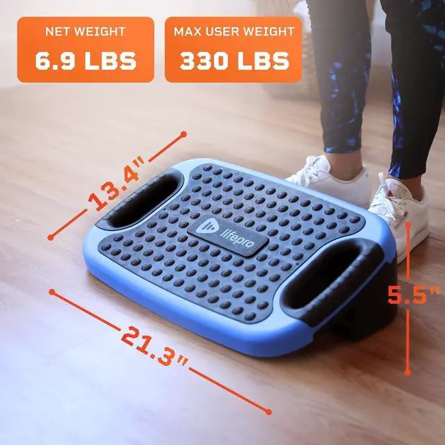 Alt view image 6 of 6 - Lifepro 4-In-1 Aerobic Balance Board and Step Up Exercise Platform - Adjustable Multifunctional Balance Board Slant Board, Steppers for Exercise - Home Workout Non Slip Stepper Platform For Balance