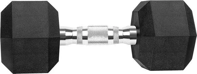 Alt view image 3 of 7 - 150 Pound Hex Dumbbell Set with Rubber Coated Dumbbells and Rack