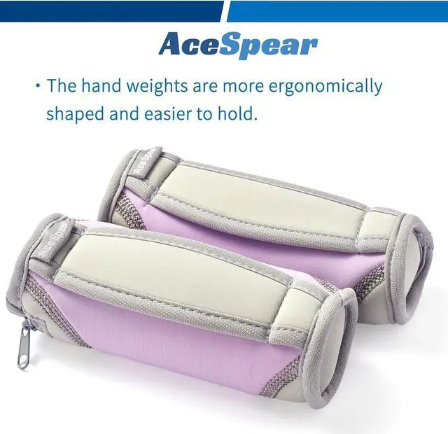 Alt view image 2 of 6 - Hand Weights for Women Men 1lb 2lbs 3lbs 4lbs Soft Dumbbells of 2, Detachable Walking Weight for Aerobics, Jogging, Running