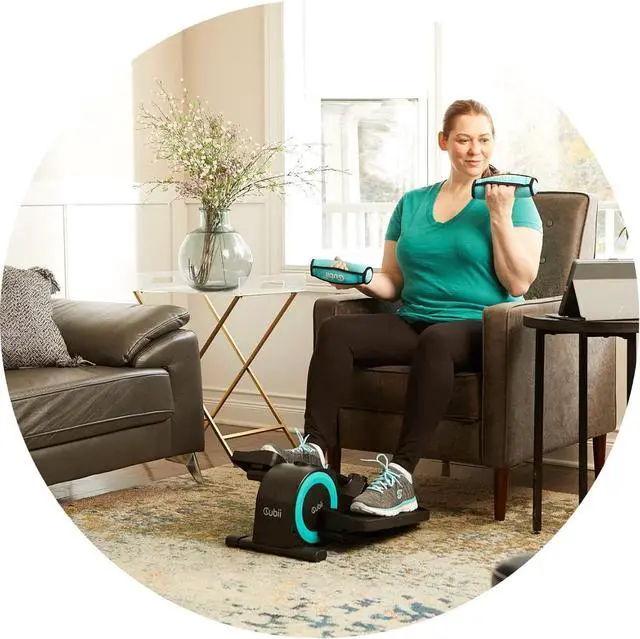 Alt view image 4 of 4 - Cubii Comfii - Two 2lb Soft Dumbbell Set Hand Weights Set For Walking and Low Impact Workouts for Women, Men and Seniors