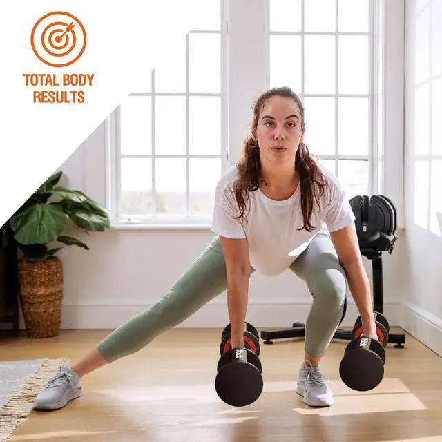 Alt view image 5 of 7 - SKOK 25/55 lbs Pair Adjustable Dumbbells Set, Adjustable Weights Dumbbells Set for Men and Women with Anti-Slip Fast Adjust Weight by Turning Handle,Black Dumbbell with Tray