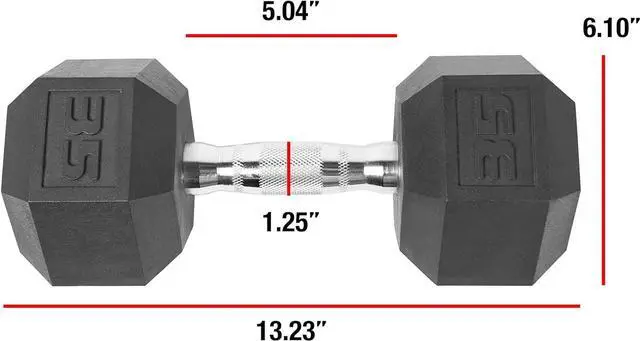 Alt view image 2 of 3 - Cap Coated Hex Dumbbell Weight