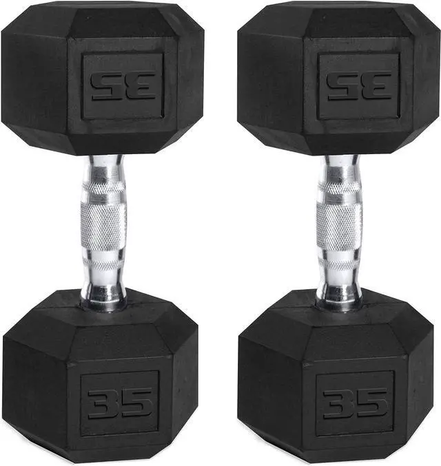 Main image of Cap Coated Hex Dumbbell Weight