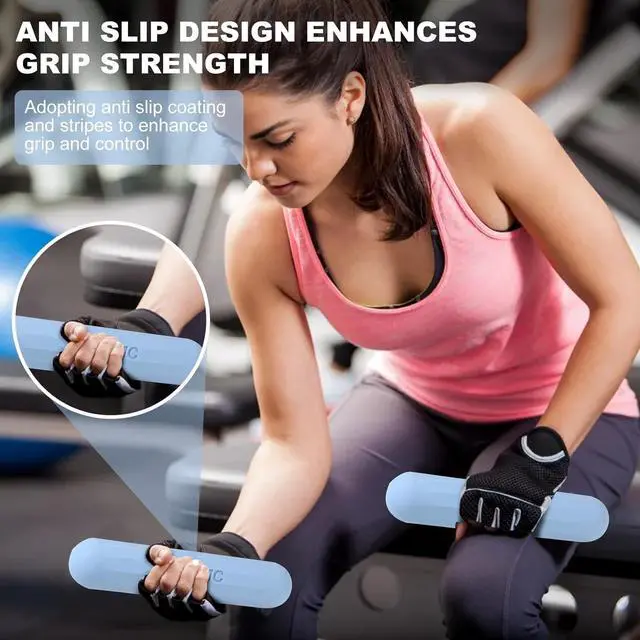 Alt view image 5 of 7 - Dumbbell Hand Weight Bars for Women,3lbs Dumbbells Set of 2 for Walking,Workout,Pilates,Strength Training, Gym,Running,Yoga, Dance, Aerobics, Cardio