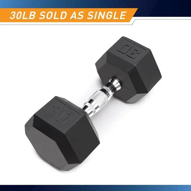 Alt view image 2 of 7 - Marcy Inspire Rubber Hex Dumbbell - Available for 25lb - 50lb