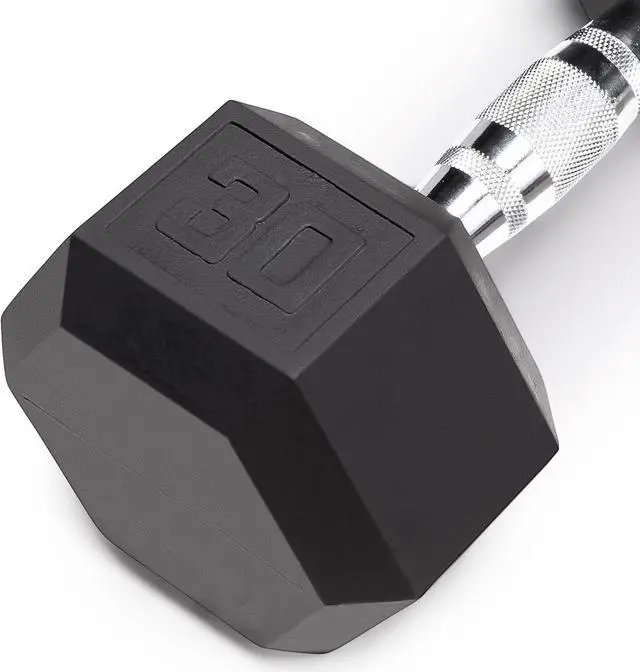 Alt view image 7 of 7 - Marcy Inspire Rubber Hex Dumbbell - Available for 25lb - 50lb