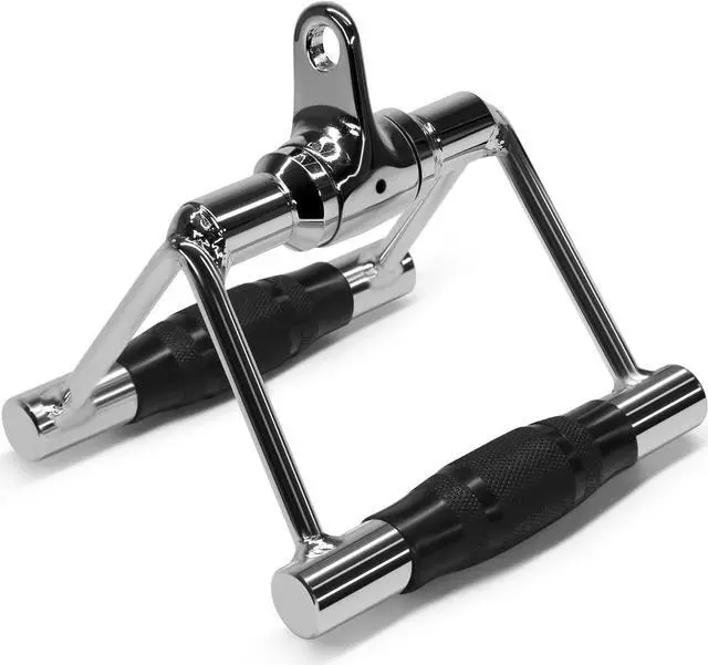Main image of Yes4All Double D Row Handle Cable Attachment for Weight Workout, Cable Machine Accessories for Home Gym, LAT Pull Down V Bar with Capacity Up to 880LBS