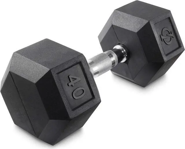 Main image of Philosophy Gym Rubber Coated Hex Dumbbell Hand Weights