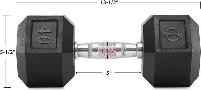 Alt view image 3 of 5 - Philosophy Gym Rubber Coated Hex Dumbbell Hand Weights