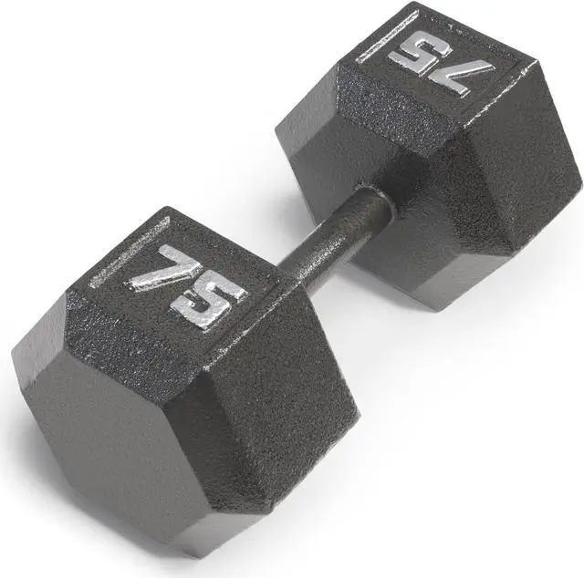 Main image of Marcy Cast Iron Hex Dumbbells Collection - Available size from 3-lb to 100-lb, SOLD INDIVIDUALLY
