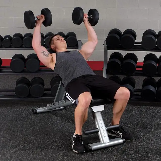 Alt view image 5 of 7 - Body-Solid Cast Iron Solid Hexagon Dumbbells Single, Hand Weights For Men and Women Sold Separately, Weights Dumbbell for Strength Training