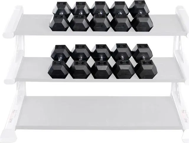 Alt view image 5 of 6 - Body-Solid Rubber Coated Hexagon Dumbbells, Hand Weights For Men and Women, Weights Dumbbell for Strength Training, Body Building Home Gym Training Gear