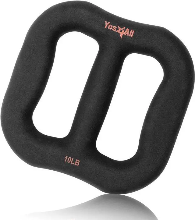 Main image of Yes4All 3-in-1 Multifunctional Neoprene Dumbbell/Multi-Usage Dumbbell with Solid Core, Ergonomic Curve,Black