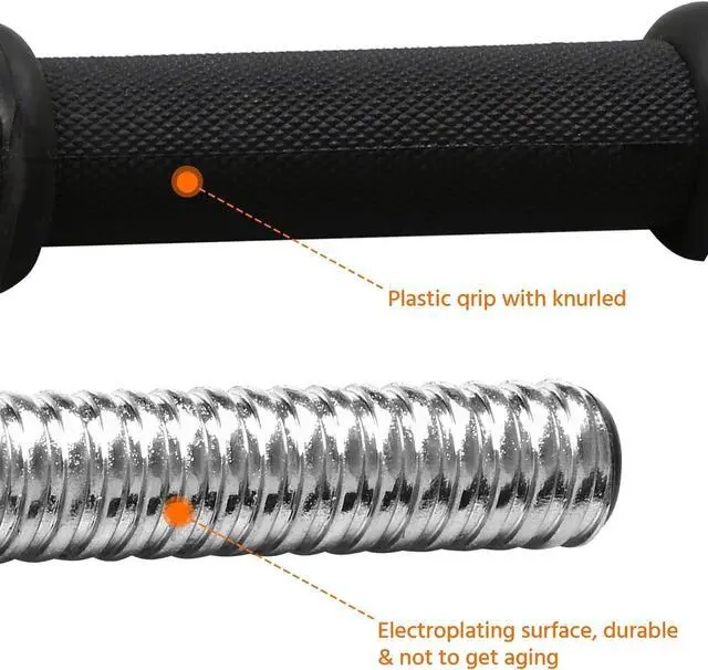 Alt view image 7 of 7 - Topeakmart Adjustable Dumbbells 44/66 lbs, Free Weights Set with Iron Bars