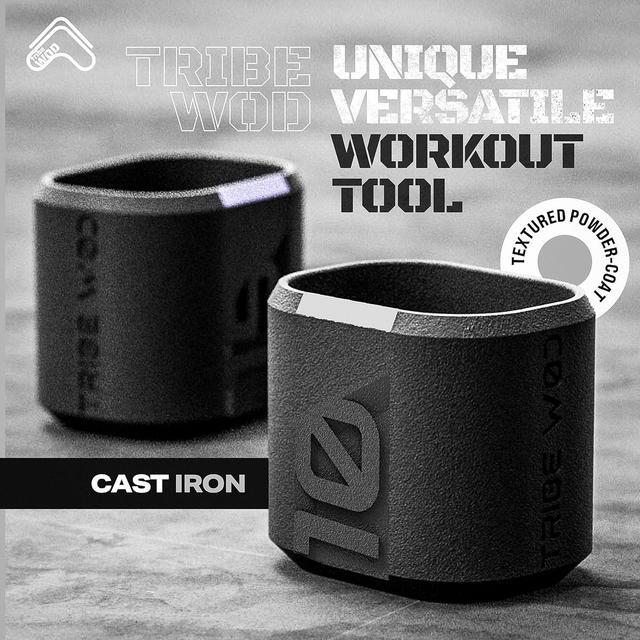 Alt view image 3 of 7 - Tribe WOD Dark Elf Hybrid Dumbells 10-35lb - Cross Training Workout Equipment for Muscle Building and Mobility, Cardio Fitness, Weights for Women & Men (Pack of 1)