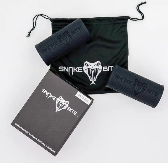 Alt view image 2 of 7 - Snake Bite Grips  Thick Bar/Dumbbell Grips Muscle Growth Adapter