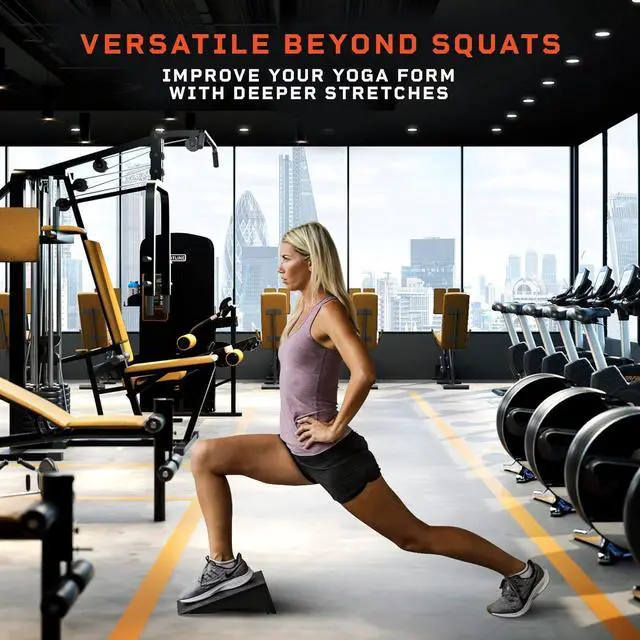 Alt view image 6 of 6 - Lifepro Metal Squat Wedge Block Set - Two Squat Ramp Wedges with Resistance Band, Weightlifting Metal Slant Board, Calf Raise Stretcher, Squat Wedge for Heel Elevated Squat, & Slant Board for Squats
