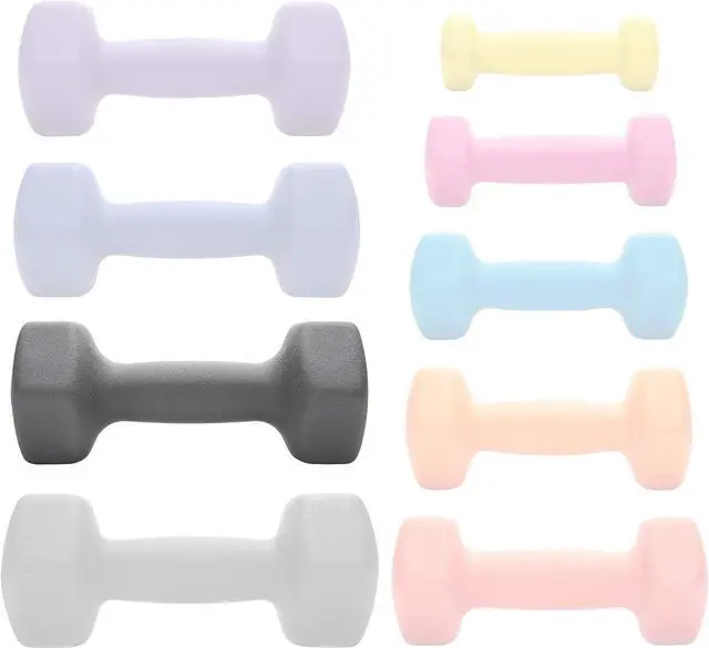 Alt view image 5 of 6 - Philosophy Gym Set of 2 Neoprene Dumbbell Hand Weights, Hexagon Shape