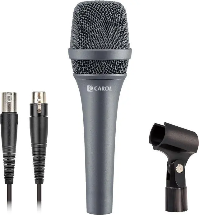 Main image of CAROL Dynamic Microphone Vocal with Super-Cardiod Unidirectional, Top Choice for Live Stage Performance Noise Cancelling AHNC Technology, P-1 / AC-900 Gray