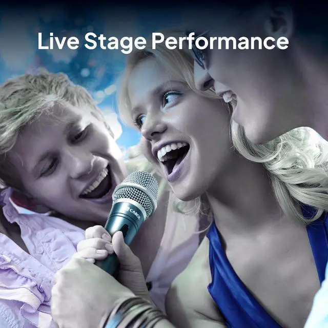 Alt view image 7 of 7 - CAROL Dynamic Microphone with Super-Cardioid E dur-916S, Optimized for All Vocal Applications, Minimizes Handling Noise without compromising Sound Quality (White Edition)
