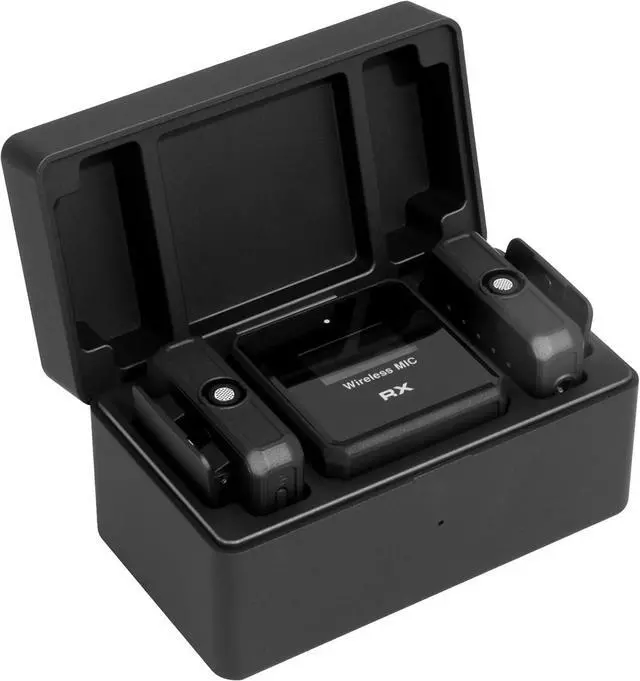 Main image of Wireless Lavalier Microphone, 100m (328 ft.) Range bluetooth microphone, 24-Hour Battery, Noise Cancellation, Wireless Microphone for PC, iPhone, Andriod, Record Interview, Vlogs