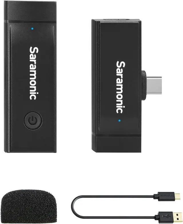 Main image of Saramonic Wireless Microphone for Android, Blink GO-U1 Wireless Lavalier Microphone with Noise Cancellation for Samsung/LG/Pixel/Android Type-C Devices YouTube Vlog Facebook Live Stream Interview