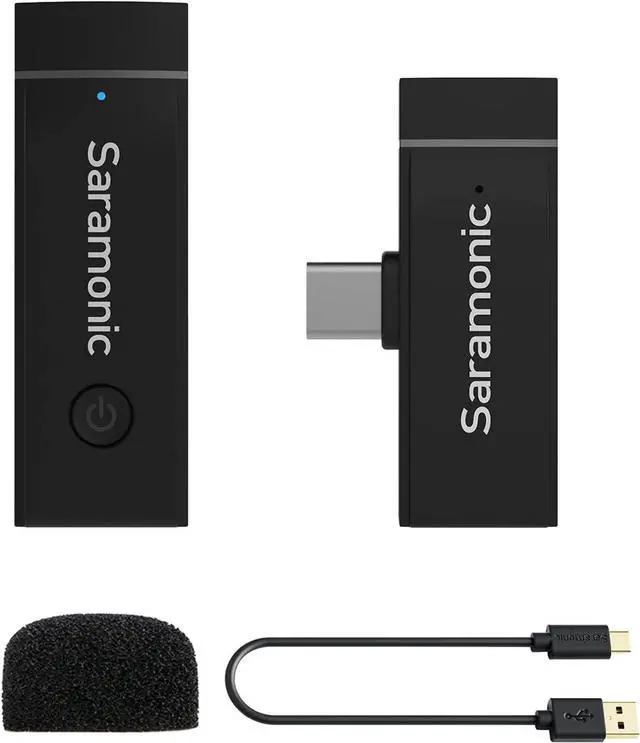 Alt view image 7 of 7 - Saramonic Wireless Microphone for Android, Blink GO-U1 Wireless Lavalier Microphone with Noise Cancellation for Samsung/LG/Pixel/Android Type-C Devices YouTube Vlog Facebook Live Stream Interview