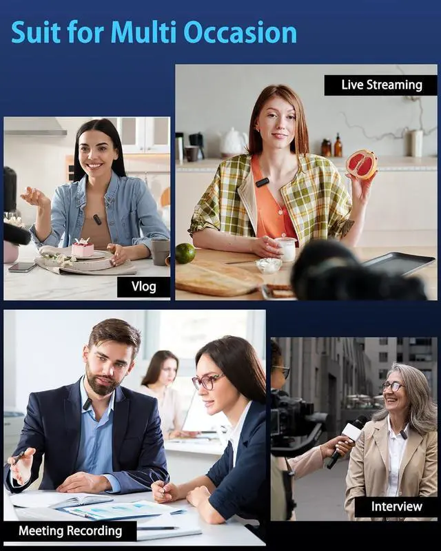 Alt view image 6 of 7 - AILKIN Wireless Lavalier Microphone, 2-in-1 MFi Certified Mini Lapel Microfono with Charging Case for Videos, Podcasts, Vlogs, YouTube, TikTok - Compatible with iPhone 14 Pro Max 13 12 11 SE XS, iPad