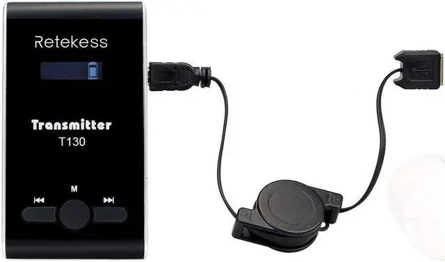 Alt view image 7 of 7 - Retekess T130 Wireless Tour Guide Transmitter,Lavalier Microphone,99 Channel,Church Translation Transmitter for Interpretation Training Court