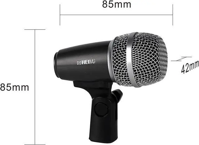 Alt view image 6 of 6 - Wired Microphone Kit for Drum and Other Musical Instruments (Small Drum Mic)