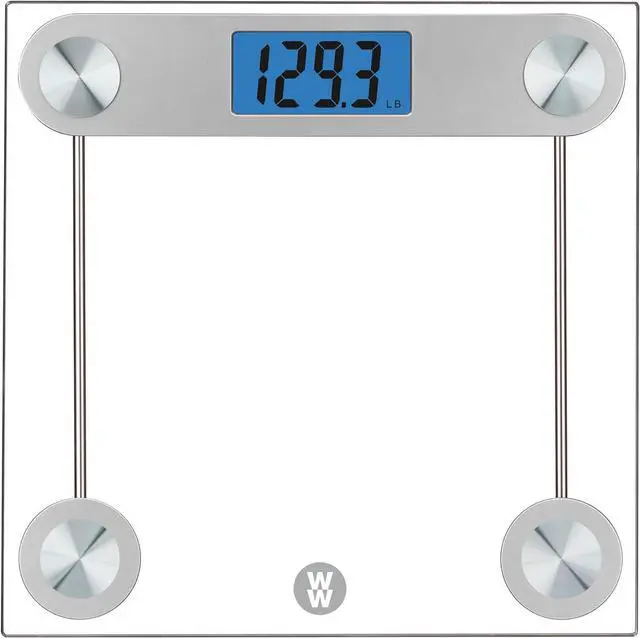 Main image of Weight Watchers Scales by Conair Scale for Body Weight, Digital Bathroom Scale in Clear