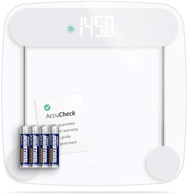 Main image of AccuCheck Digital Bathroom Scale for Body Weight (Clear)