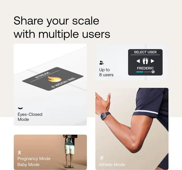 Alt view image 5 of 5 - WITHINGS Body Smart - Accurate Scale for Body Weight and Fat Percentage, Body Composition Wi-Fi and Bluetooth Weight Scale, Baby Weight Scale, Smart Scale Apple Health Compatible, Bathroom Scale