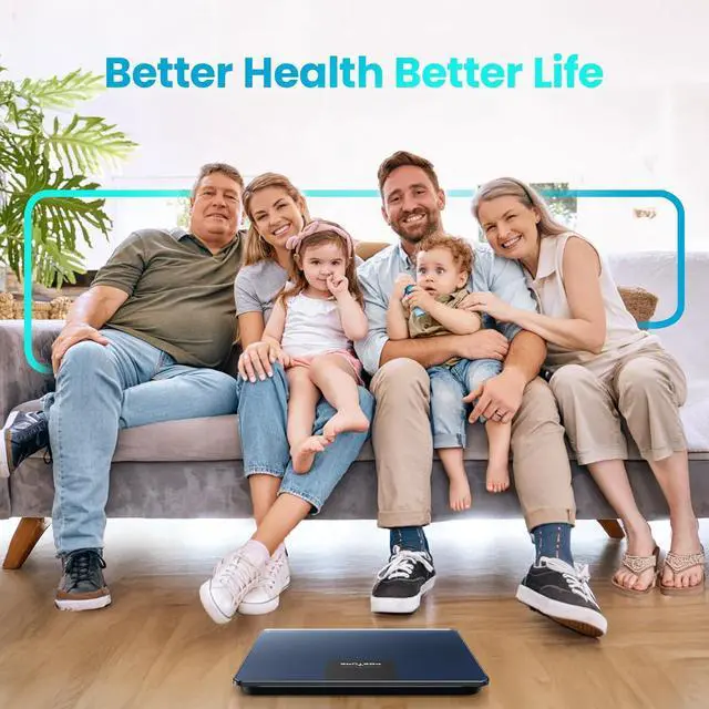 Alt view image 6 of 6 - Posture 550lb Capacity Digital Bathroom Scale High Precision Body Weight Scale Extra Wide Platform Large LED Display, and Durable 8mm Tempered Glass Platform for Home