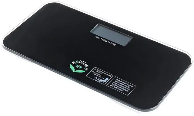 Alt view image 2 of 5 - NewlineNY SBB0718M-NYBK Step-On Mini Travel Bathroom Scale, Cool Black