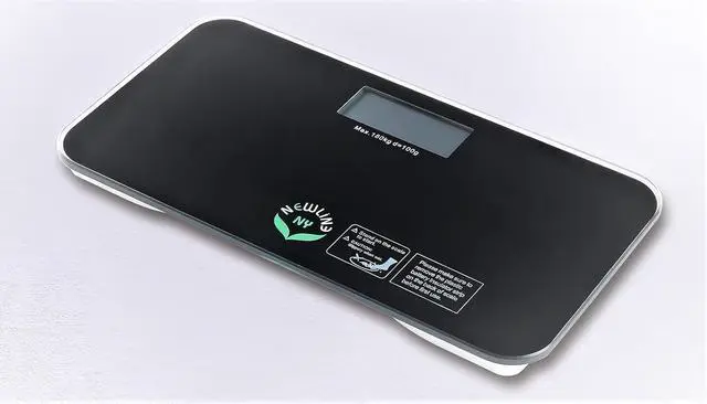 Alt view image 4 of 5 - NewlineNY SBB0718M-NYBK Step-On Mini Travel Bathroom Scale, Cool Black